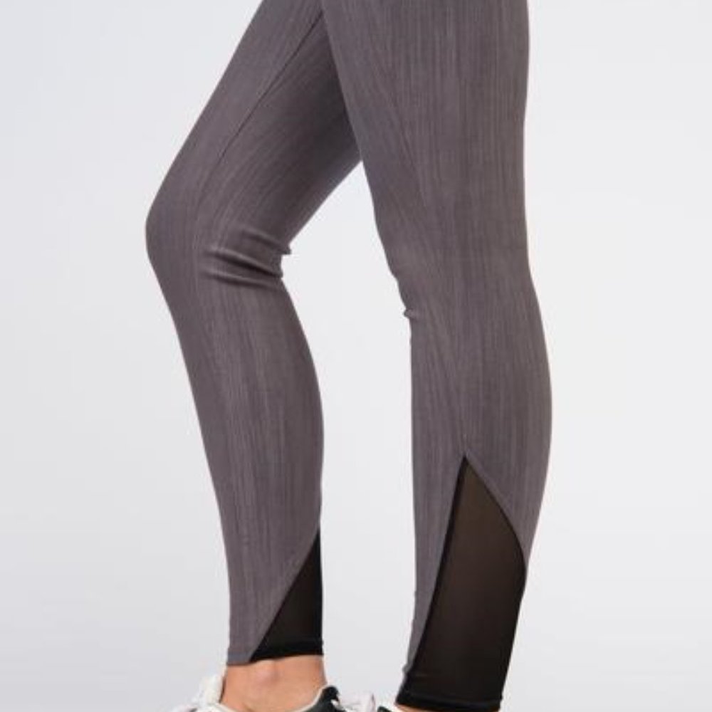 Agnes & Dora Knit Jegging Mesh Charcoal, Size S
